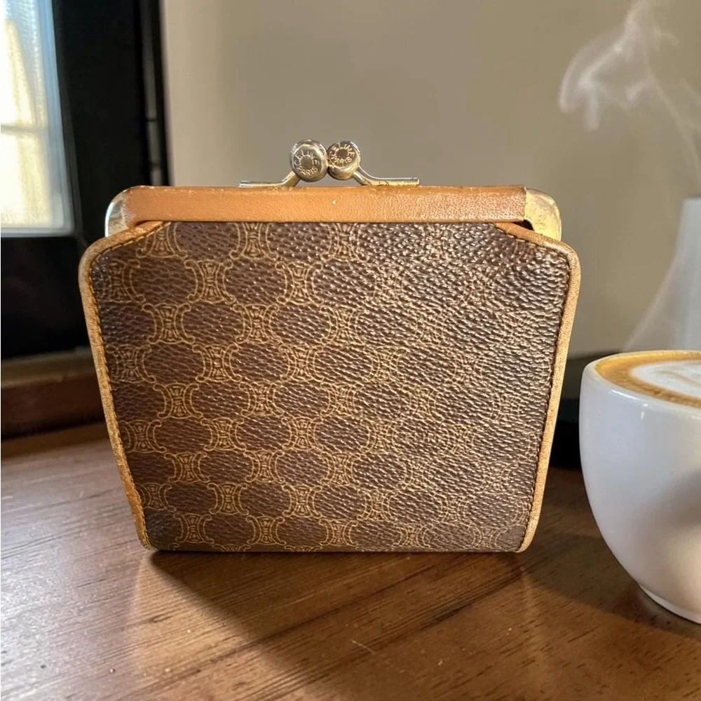 Celine Macadam Patterned Wallet- Vintage - Picture 2 of 10